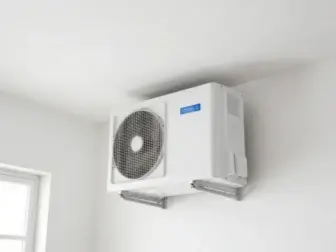 New mini-split system installed to replace old wall furnace